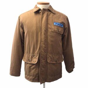 Disneyland Resorts Cast Member Jacket Camel Chore Coat Employee Embroidered XS